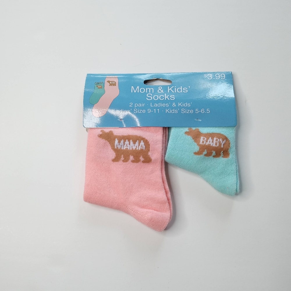 Mom & Kids' Socks Size 9-11 , 5-6.5